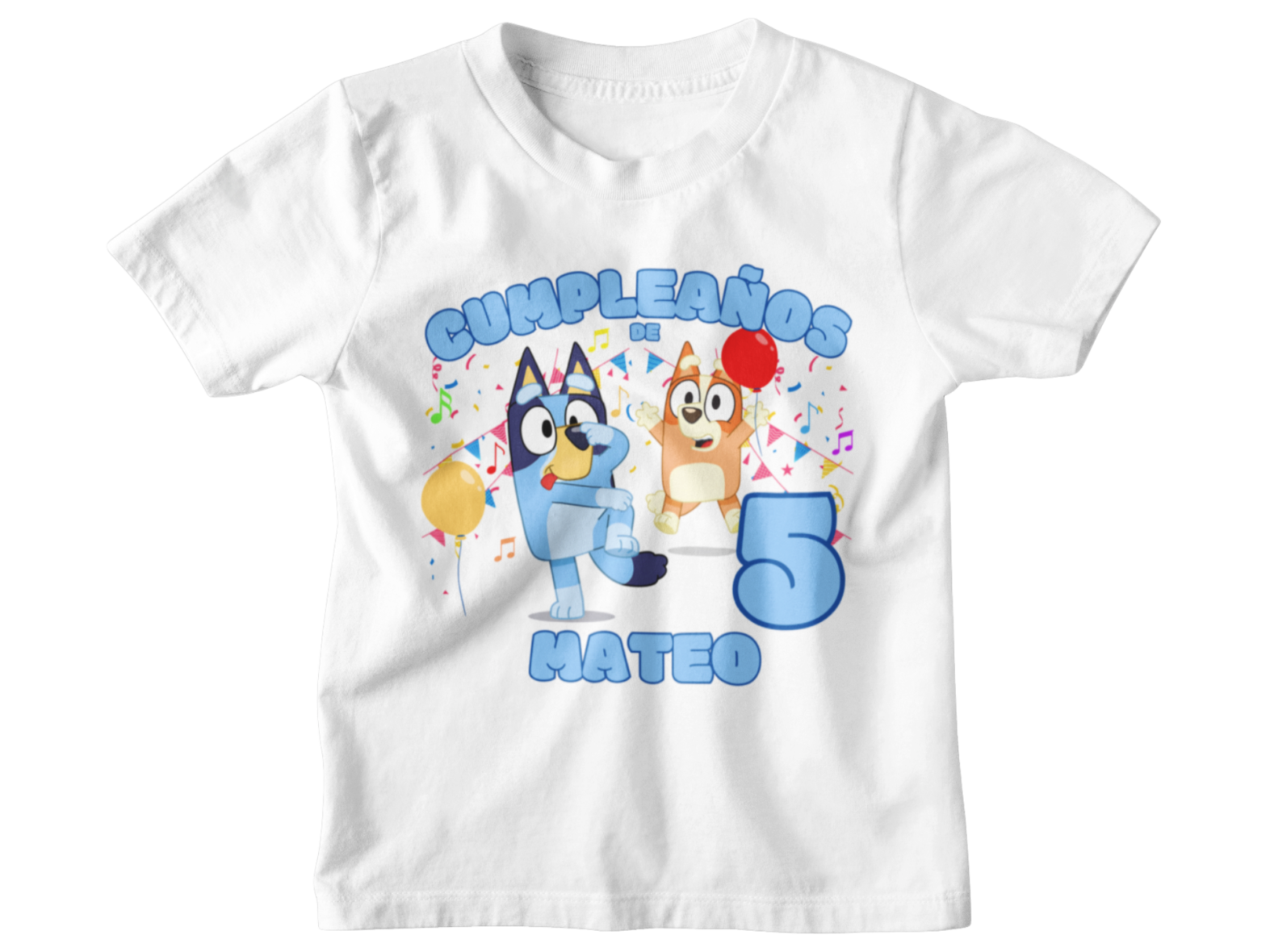 Camiseta Personalizada Cumpleaños Bluey